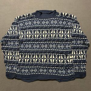 D1-milano Men's Blue and Navy Jumper